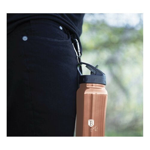 Berlinger Haus Sportflasche Rosegold Metallic Linie, 0,5 l