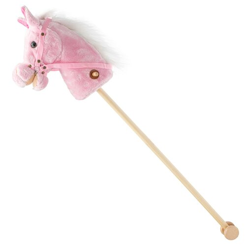 Baby Mix Hobby Horse cu sunet și roți Rosie roz, 95 x 23 x 23 cm