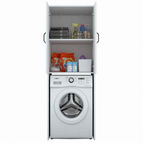 Waschmaschinenschrank Kamil White