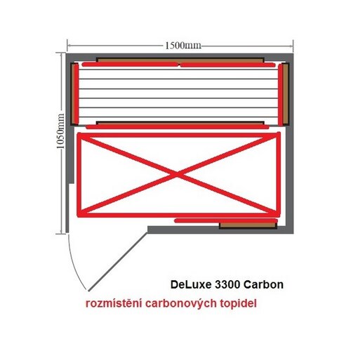 Infrasauna DeLuxe 3300 Carbon-BT