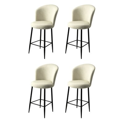 Barstuhl-Set Fora Cream, 4 Stück