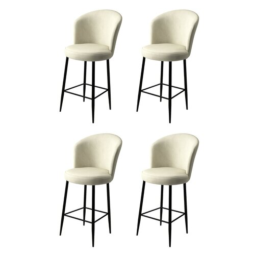 Barstuhl-Set Fora Cream, 4 Stück