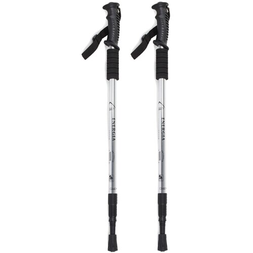 Kije do nordic walking antishock, srebrny