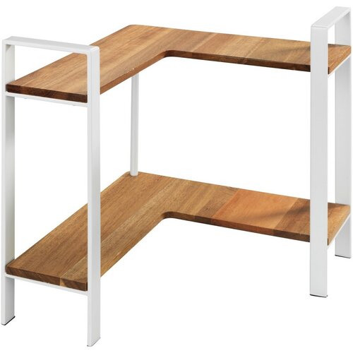 Wenko Kuchyňská rohová police z akácie Louisa, 2 patra, 30 × 30 × 33 cm