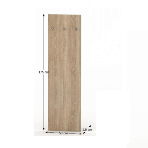 Vešiakový panel TEMPO ASISTENT 2 NEW 030, dub sonoma