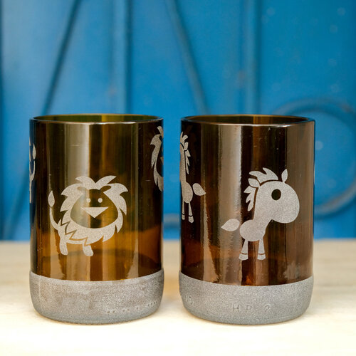 Set 6 pahare Animal Collection, 350 ml