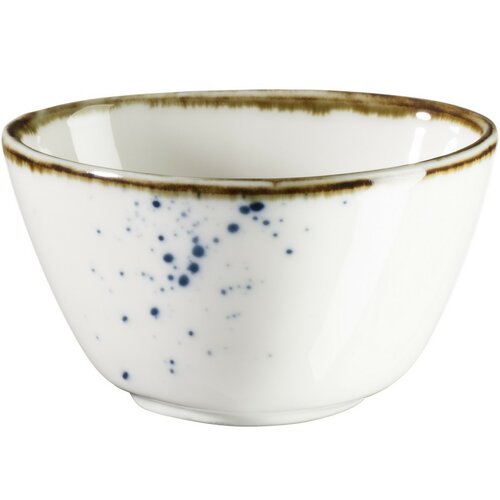 Mäser Ovale Schale Pintar White mit blauen Punkten 7 x 6 cm