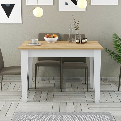 Masă de sufragerie Kiev White and Oak