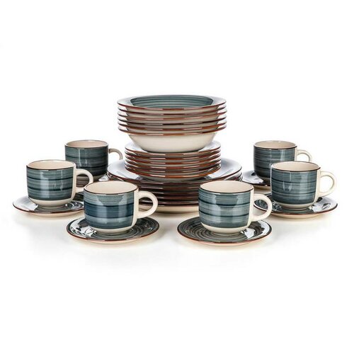 Banquet 30-teiliges Esstischset Spiral Blue