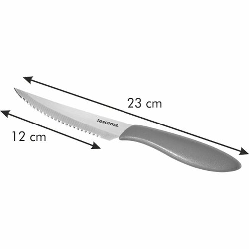 Tescoma Nôž steakový Presto 12 cm, 6 ks, červená