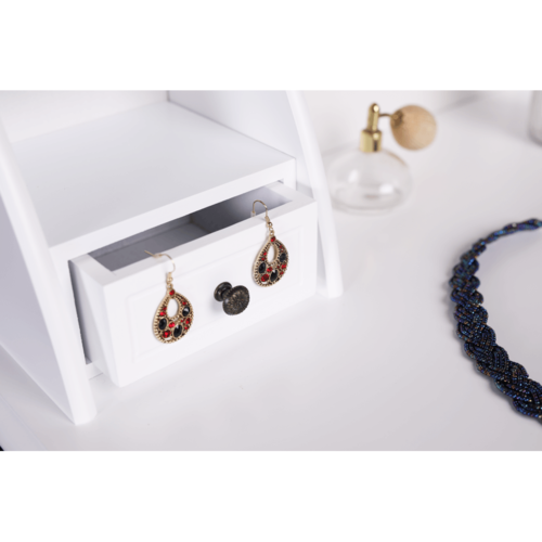 Dekoratív asztal székkel RODES NEW, fehér