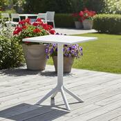 Gartentisch, quadratisch, 60 x 60 x 77,5 cm, weiß