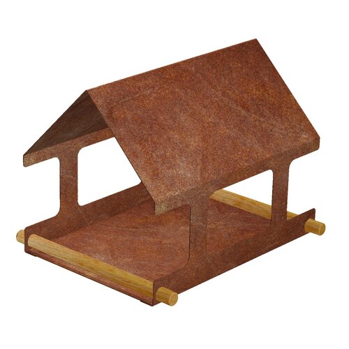 Nido Vtáčie kŕmidlo 30 x 25 x 23 cm, corten CORGARDEN 1039