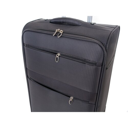 Valiză textilă Pretty UP Travel TEX15 l, gri