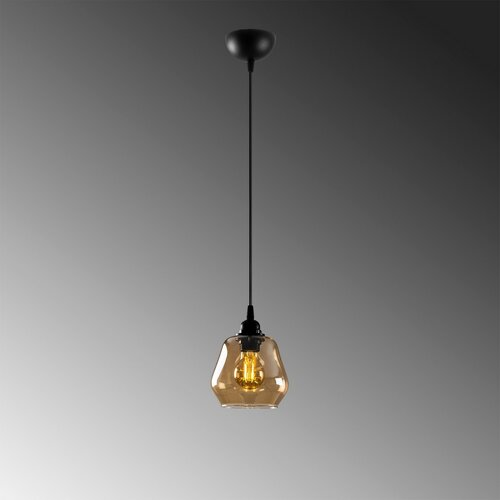 Lampa wisząca Gold - 030, złota-czarna