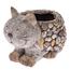 Keramický obal na kvetináč - mačka Kelly, 21,5 x 21 x 29,5 cm