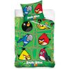 Lenjerie din bumbac pentru copii Angry Birds Green, 140 x 200 cm, 70 x 80 cm