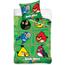 Lenjerie din bumbac pentru copii Angry Birds Green, 140 x 200 cm, 70 x 80 cm