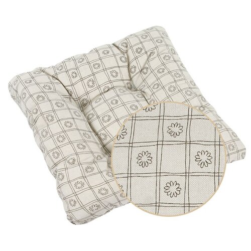 Siedzisko Ivo Uni brązowe kwadrat, 40 x 40 cm