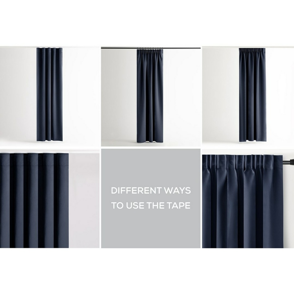 AmeliaHome Závěs Blackout Oxford Pleat indigo, 140 x 245 cm - thumb (5)