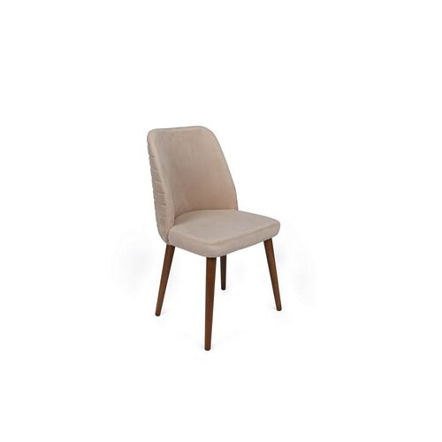 Sada jídelních židlí Tutku Cream and Walnut, 2 ks