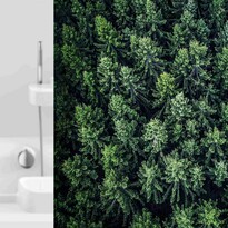 Grund Zasłona prysznicowa Foresta zielony, 180 x 200 cm