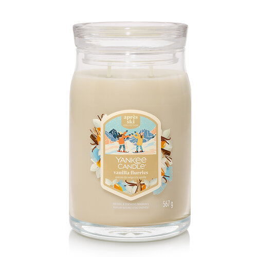 Yankee Candle Illatos gyertya, nagy Signature Vanilla Flurries, 567 g