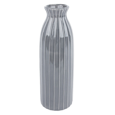 Vază elegantă Ivy gri, 35 cm