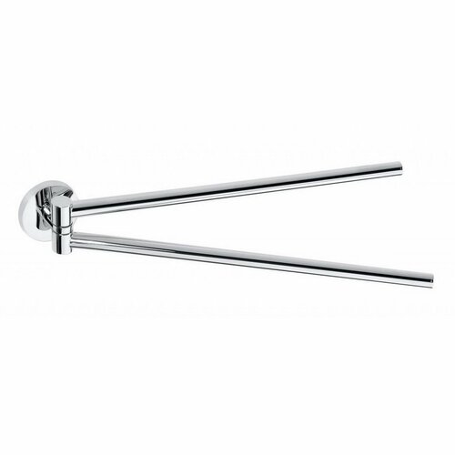SAPHO XR405 X-Round dupla törülközőtartó,forgatható, 42 cm, ezüst