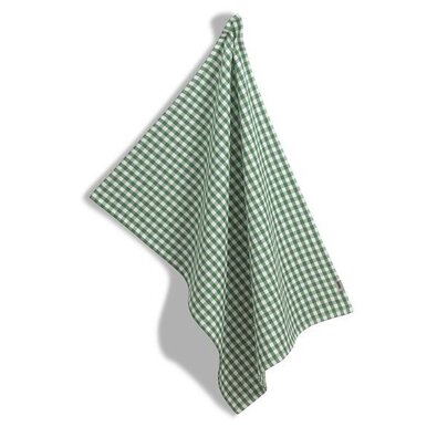 Kela krpa Cora, 100 % bombaž, zelena, karirana, 70x 50 cm