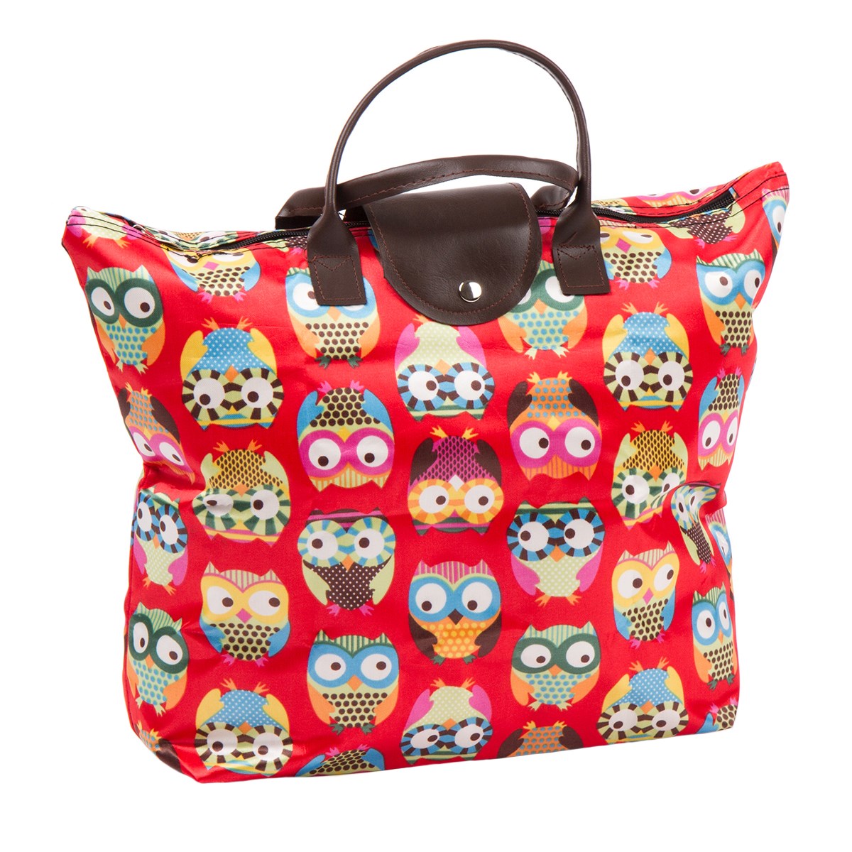 Skladacia taška Sovičky, červená