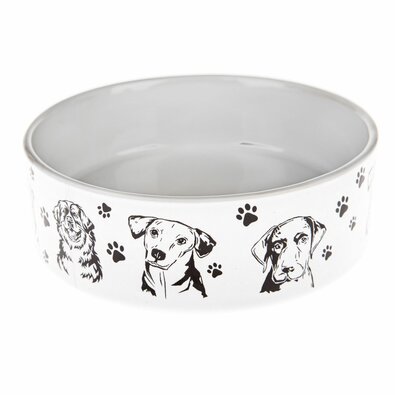 Ceramiczna miska dla psa Dogs, 15 x 5 cm