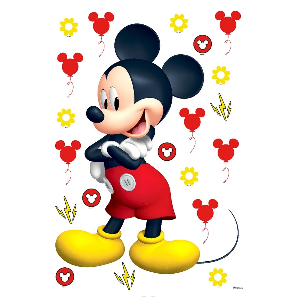 Fotografie Samolepicí dekorace Mickey Mouse 42,5 x 65 cm