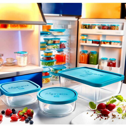 Bormioli Rocco Glasdose mit Deckel Frigoverre, 12 cm