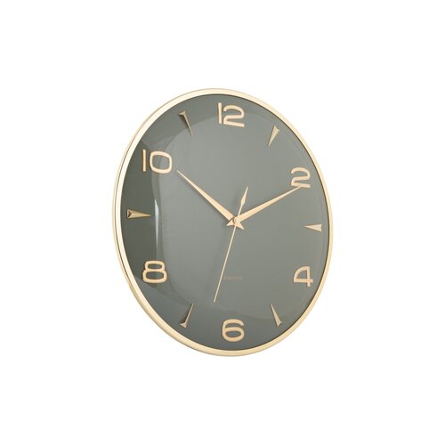 Karlsson 6017GR ceas de perete design, gri,diametru 40 cm