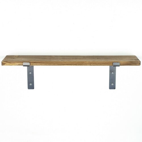Polička Lam002 Black and Walnut