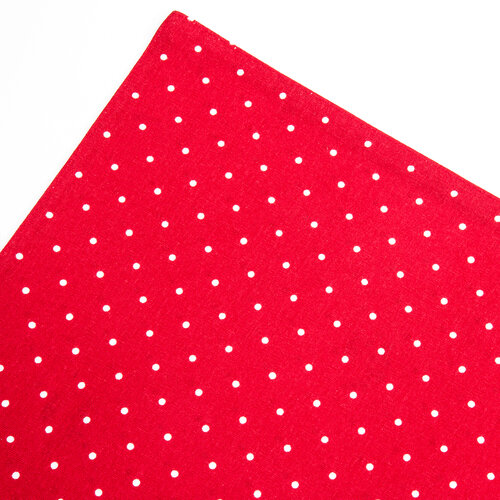 Suport farfurie Country cu buline, roşu, 33x45 cm