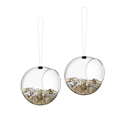 Zawieszny  mini karmnik dla ptaszków przezroczysty