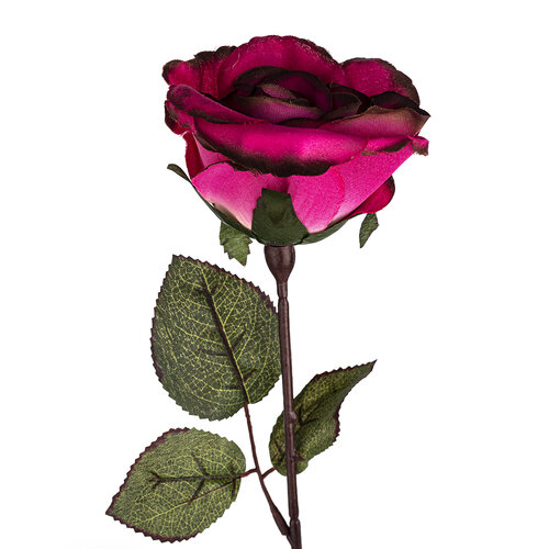 Umelá kvetina Ruža veľkokvetá 72 cm, ružová