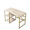 Schreibtisch Vilge White Marble and Gold