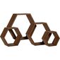 Set de rafturi suspendateHexagon, 4 buc. MDF