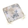 Bellatex Sitzkissen DITA glatt Blume grau-beige, 40 x 40 cm