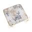 Bellatex Sitzkissen DITA glatt Blume grau-beige, 40 x 40 cm