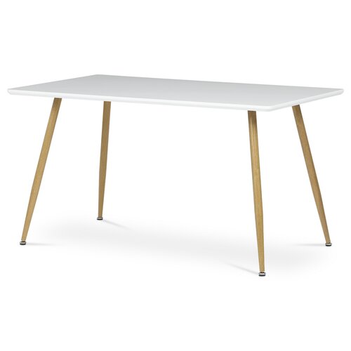 Étkezőasztal 140 x 80 cm, fehér