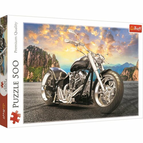 Puzzle Trefl Motocicletă neagră, 500 de piese