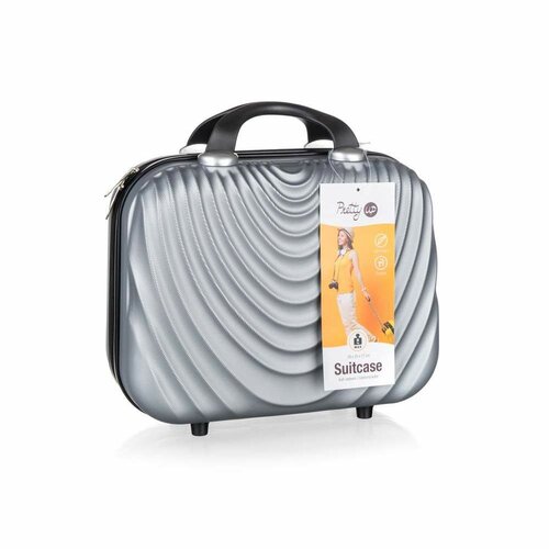 Pretty UP Cestovný škrupinový kufrík ABS07, veľ. 17, sivá