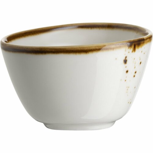 Mäser Ovális tál Pintar White barna pöttyökkel 7 x6 cm