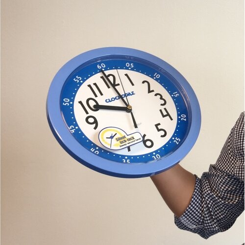 Nástěnné hodiny Clockodile modrá, pr. 25 cm