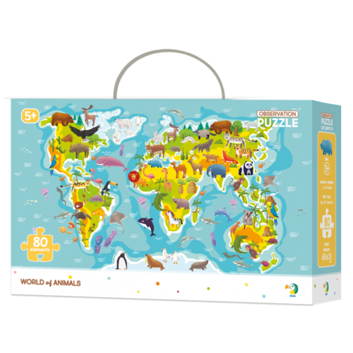 Dodo Puzzle z wyszukiwaniem obrazków Świat zwierząt, 80 elementów