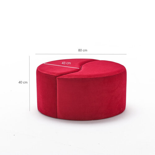 Taburet Alis Puf Red